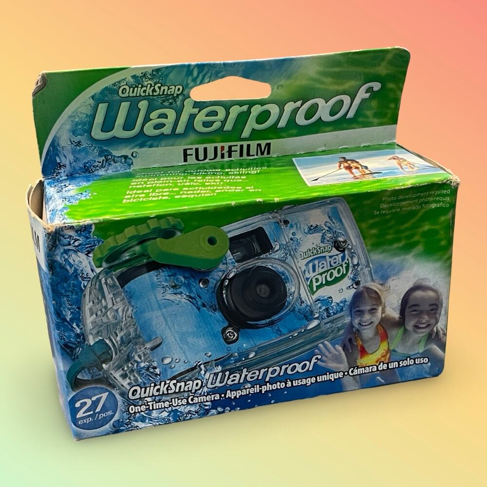Fujifilm QuickSnap Waterproof 27 Exp Disposable 35mm Film Camera 2023 One Time